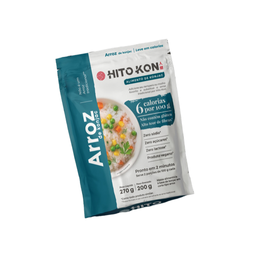 Embalagem Hito Kon Arroz — shirataki de konjac, 270 g