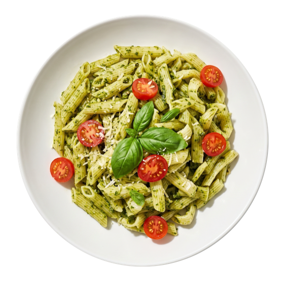 Prato preparado com o Penne Hito Kon